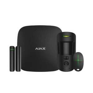 Ajax StarterKit Cam Plus BL fekete vezetéknélküli kamerás riasztó... kép