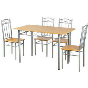 Étkezőasztal szett 4 db székkel bükk BC FUR-101-1LS kép