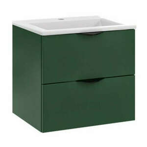Mirano Vera II fürdőszobabútor + mosdókagyló + szifon - 50 cm (zöld) kép
