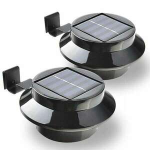 Két darabos kültéri napelemes ereszlámpa készlet – ereszcsatorná... kép