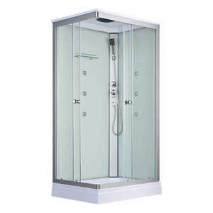 Leziter LH8010W Valerie 80x100 cm szögletes hidromasszázs zuhanykabin kép