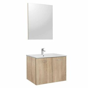 Zoya 60 komplett fürdőszoba bútor Sonoma tölgy kép