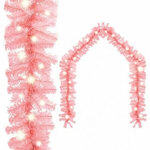 vidaXL rózsaszín LED-es karácsonyi füzér 10 m kép