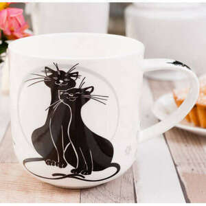 Szerelmes macskák porcelán bögre - 550 ml kép