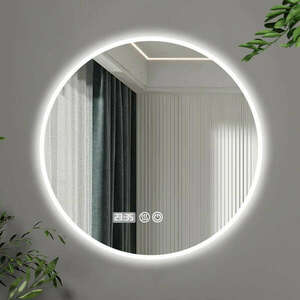 HD Sofia 60 cm széles fali kerek LED okostükör ambient világításs... kép