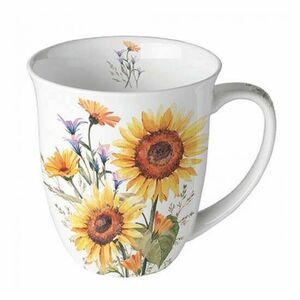 AMB.18417440 Sunflowers porcelánbögre 0, 4l kép