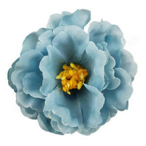 Fodros virágfej, kék, 7 cm kép