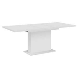 Kihúzható étkezőasztal, fehér, 160-200x90 cm, BOBA kép