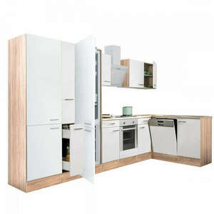 Yorki 370 sarok konyhabútor alsó sütős, alulfagyasztós hűtős kivi... kép