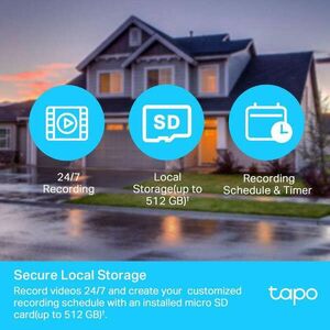 TP-LINK Wireless Kamera Cloud kültéri forgatható éjjellátó, TAPO C500 kép