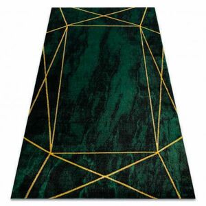 Bolti 16. EMERALD szőnyeg 1022 glamour, elegáns geometriai, márvány üveg zöld / arany 160x220 cm kép