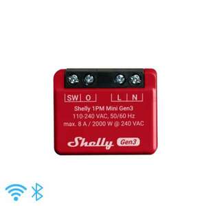 Shelly 1PM mini (3. generációs) egy áramkörös WiFi-s okosrelé, 8A kép