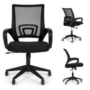 Forgó fotel, kontúros irodai szék, fekete modernhome kép