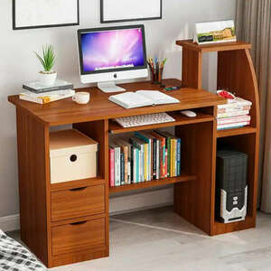 Polcos íróasztal 120x50x92cm barna FUR-1605-Brown kép