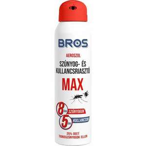 BROS Szúnyog- és kullancsriasztó aerosol Max 90ml 12 db/karton kép