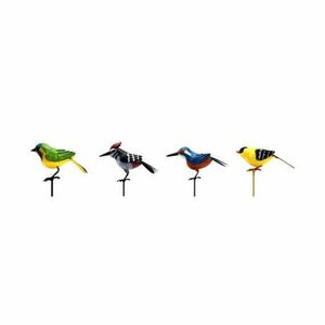 Dekoratív, földbe szúrható esőszintmérő madárkák (4 féle) 127 cm - 40 mm-ig (20 db/állvány) kép