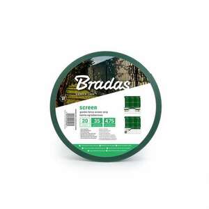 Bradas Kerítéstakaró szalag 4, 75cm x 35m, 450g/m2, + klipsz 20db, zöld TOB45047535GRL kép