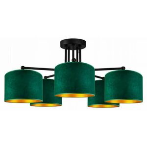 Abazur Premium zöld mennyezeti lámpa 5xE27 kép