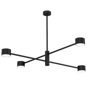 Modern minimalista mennyezeti lámpa Cross Black 4xG53 (MLP8922) kép
