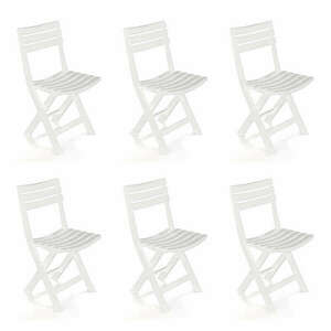 Simon összecsukható szék Fehér - 6db kép