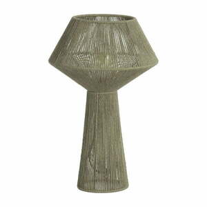 Világoszöld asztali lámpa juta búrával (magasság 47 cm) Fugia – Light & Living kép