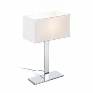 PLAZA M asztali lámpa fehér króm 230V E27 42W kép