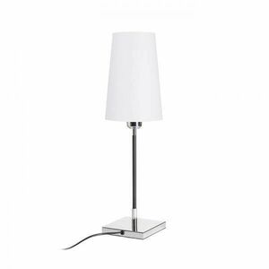 LULU asztali lámpa fehér/fekete króm 230V E27 28W kép