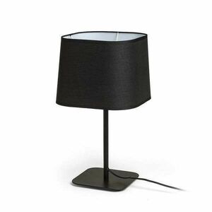 PERTH asztali lámpa fekete/fekete 230V E27 15W kép