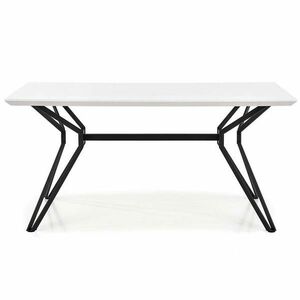 Asztal Pascal 160 Mdf/Acél – Fehér/Fekete kép