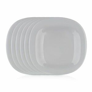 Luminarc CARINE négyzet alakú desszertes tányér, 19 cm, 6 db, szürke kép
