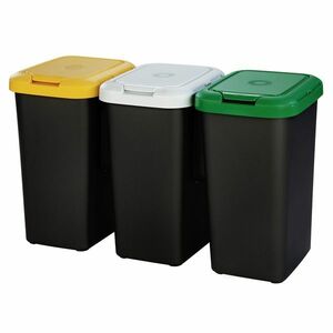 Tontarelli TRIO hulladékgyűjtő 3 x 25 l, fekete kép