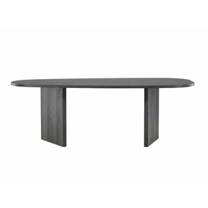 Asztal Dallas 4424, Fekete, 75x100x220cm, Közepes sűrűségű farostlemez kép