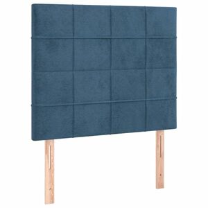 vidaXL 2 db sötétkék bársony fejtámla 90x5x78/88 cm kép