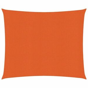 vidaXL narancssárga négyzet alakú HDPE napvitorla 160 g/m² 4x4 m kép