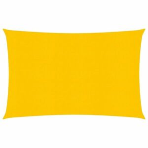 vidaXL sárga négyszögletű HDPE napvitorla 160 g/m² 2, 5x5 m kép