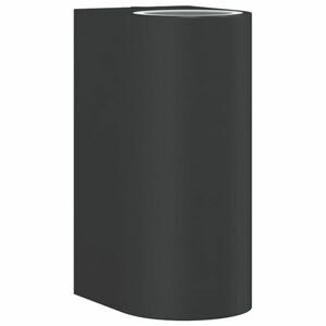 vidaXL fekete öntött alumínium kültéri falilámpa kép