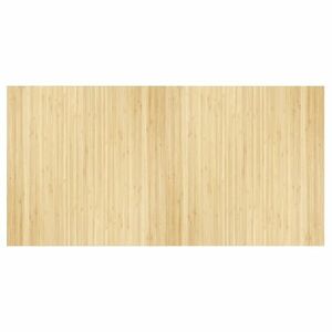 vidaXL négyszögletű világos természetes bambusz szőnyeg 100 x 200 cm kép