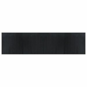 vidaXL négyszögletű fekete bambusz szőnyeg 100 x 400 cm kép