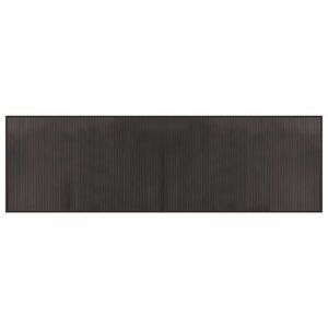 vidaXL négyszögletű sötétbarna bambusz szőnyeg 60 x 200 cm kép