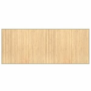 vidaXL négyszögletű világos természetes bambusz szőnyeg 80 x 200 cm kép