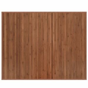 vidaXL négyszögletű barna bambusz szőnyeg 80 x 100 cm kép