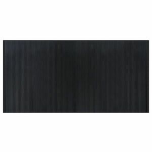 vidaXL négyszögletű fekete bambusz szőnyeg 100 x 200 cm kép