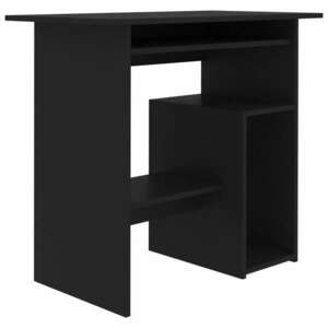 vidaXL fekete szerelt fa íróasztal 80 x 45 x 74 cm kép