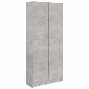 vidaXL betonszürke szerelt fa könyvszekrény 82, 5 x 30, 5 x 185, 5 cm kép