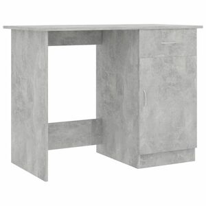 vidaXL betonszürke szerelt fa íróasztal 100 x 50 x 76 cm kép