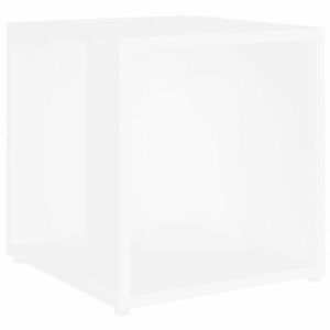 vidaXL fehér forgácslap kisasztal 33 x 33 x 34, 5 cm kép