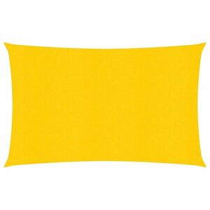 vidaXL sárga négyszögletű HDPE napvitorla 160 g/m² 5x7 m kép