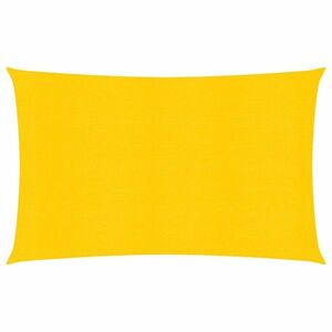 vidaXL sárga négyszögletű HDPE napvitorla 160 g/m² 6x8 m kép