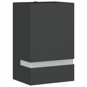 vidaXL fekete rozsdamentes acél kültéri fali lámpa kép