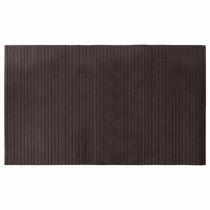 vidaXL négyszögletű sötétbarna bambusz szőnyeg 60 x 100 cm kép
